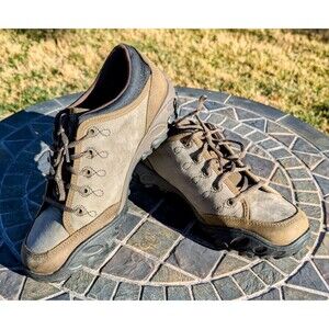 Merrell OrthoLite Air Cushion Women's Sz 6 Olive-Brown Hiking Boot Shoes EUC